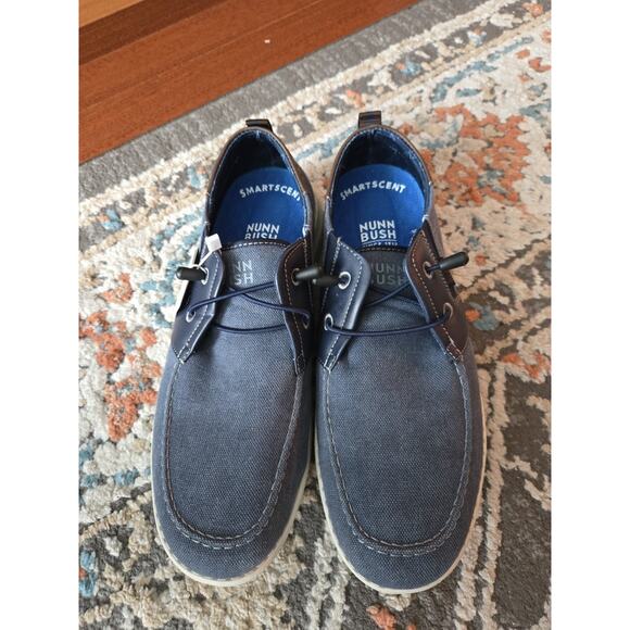 Neq Nunn Bush Brewski Moc Toe Men's Slip On Size 9.5 M Men’s Color Blue - Picture 2 of 9